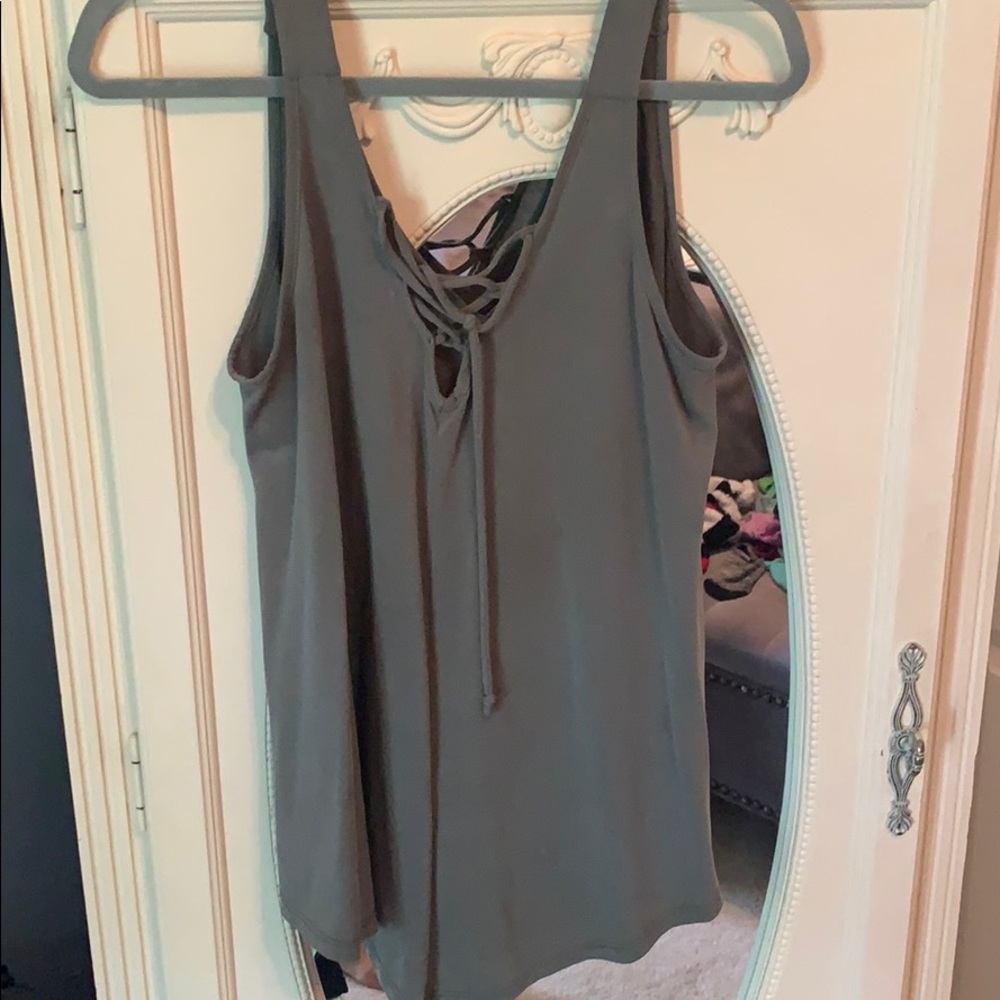 Hunter green tank top